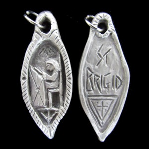 St. Brigid: Patron of Students and Ireland, Handmade Medal