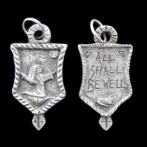 Julian of Norwich: “All Shall Be Well” (Overcoming Anxiety, Worry, Hardship), Handmade Medal