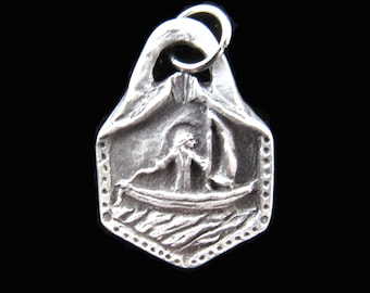 Handmade Medal, St Brendan: Patron of Sailors, Kayakers, Canoers, Divers
