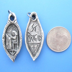 St. Brigid: Patron of Students and Ireland, Handmade Medal image 4