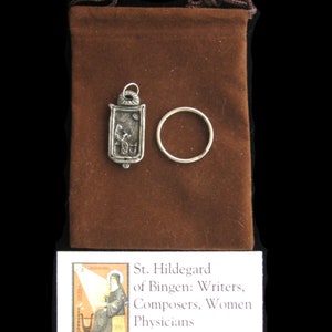 Hildegard of Bingen: Writers, Composers, Women Physicians; Handmade Pendant image 5