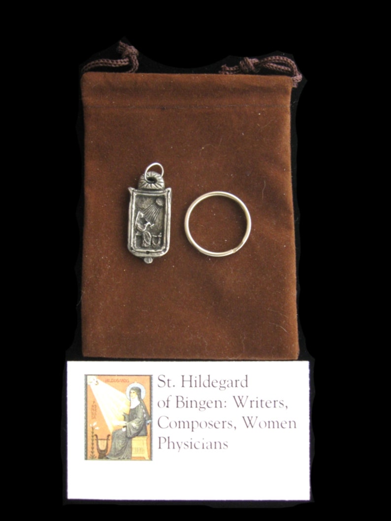 Hildegard of Bingen: Writers, Composers, Women Physicians; Handmade Pendant image 5