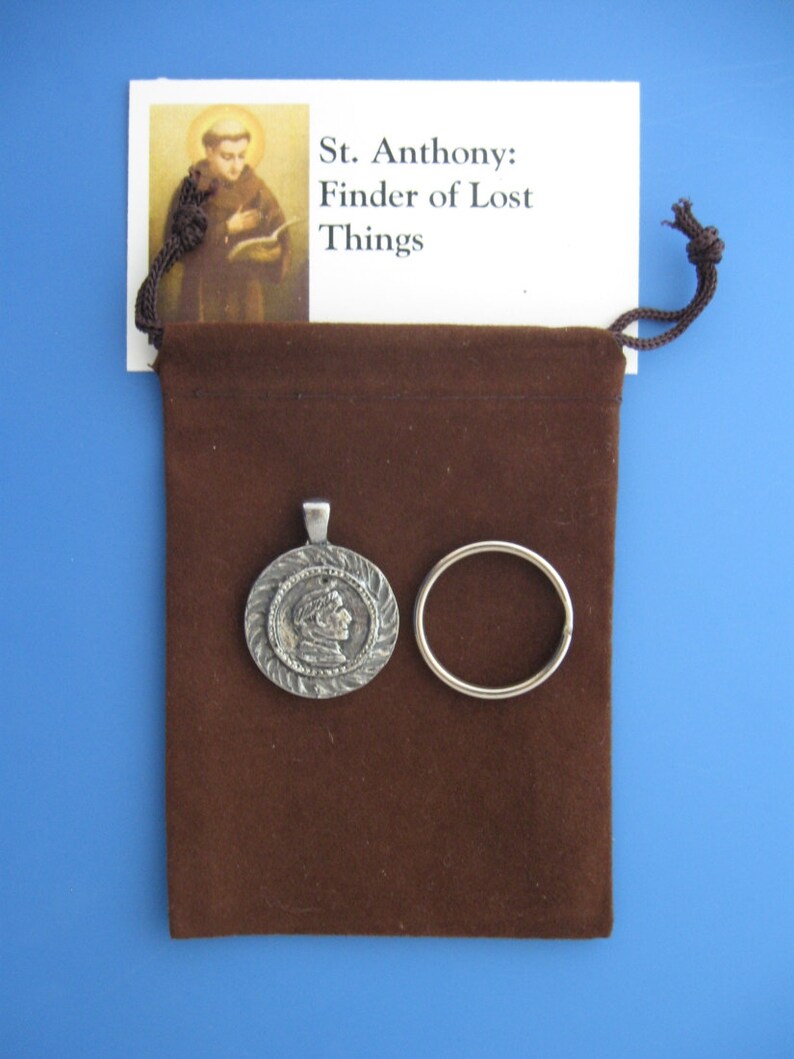 St. Anthony Finder of Lost Things Handmade Medal Etsy St. Anthony Finder of Lost Things Handmade Medal Etsy