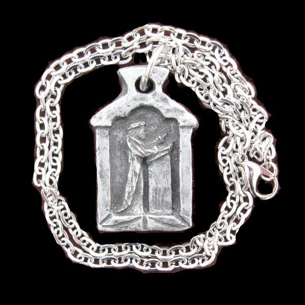 St. Thomas More, Patron of Lawyers, Law Students, Paralegals; Handmade Medal on Chain