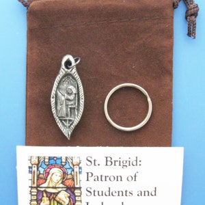 St. Brigid: Patron of Students and Ireland, Handmade Medal image 5