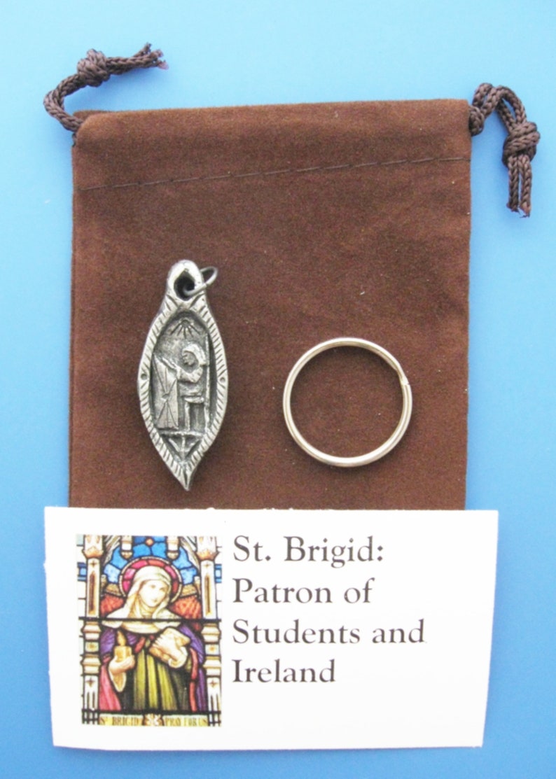 St. Brigid: Patron of Students and Ireland, Handmade Medal image 5