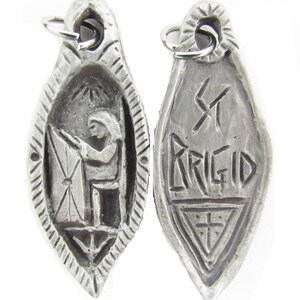 St. Brigid: Patron of Students and Ireland, Handmade Medal image 2