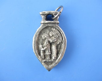 Guardian Angel of Single Mothers: Handmade Pendant/Medal