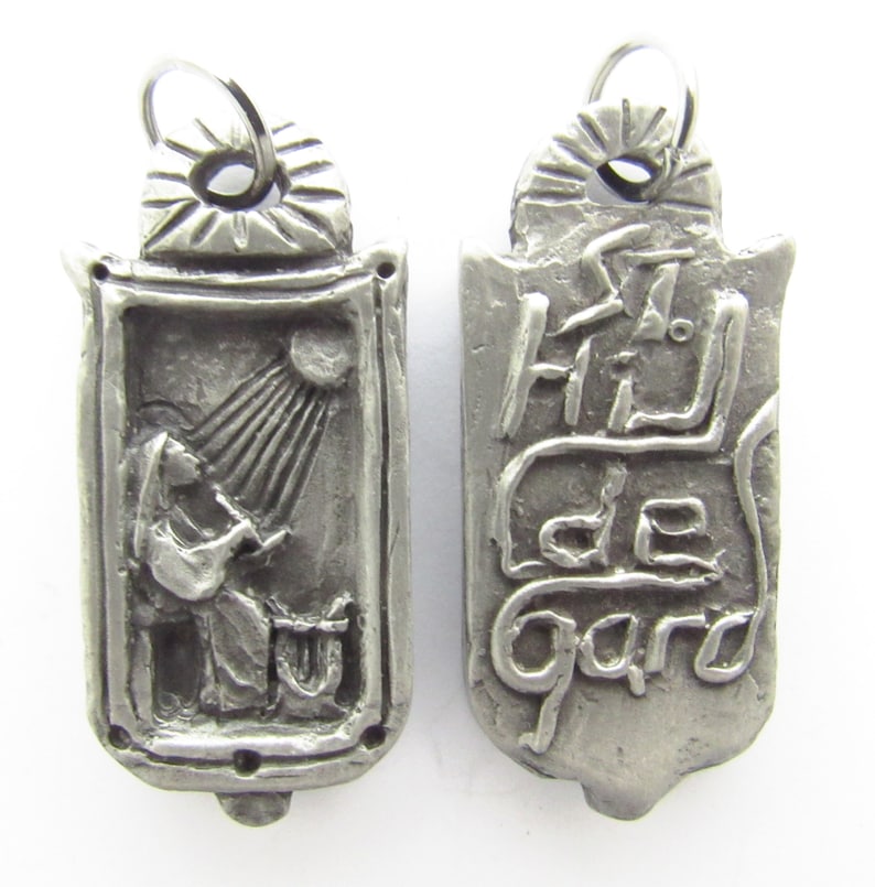 Hildegard of Bingen: Writers, Composers, Women Physicians; Handmade Pendant image 2