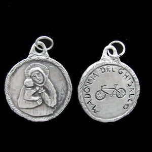 Our Lady of Ghisallo, Patron of Cyclists: Handmade Medallion
