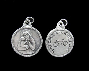 Our Lady of Ghisallo, Patron of Cyclists: Handmade Medallion