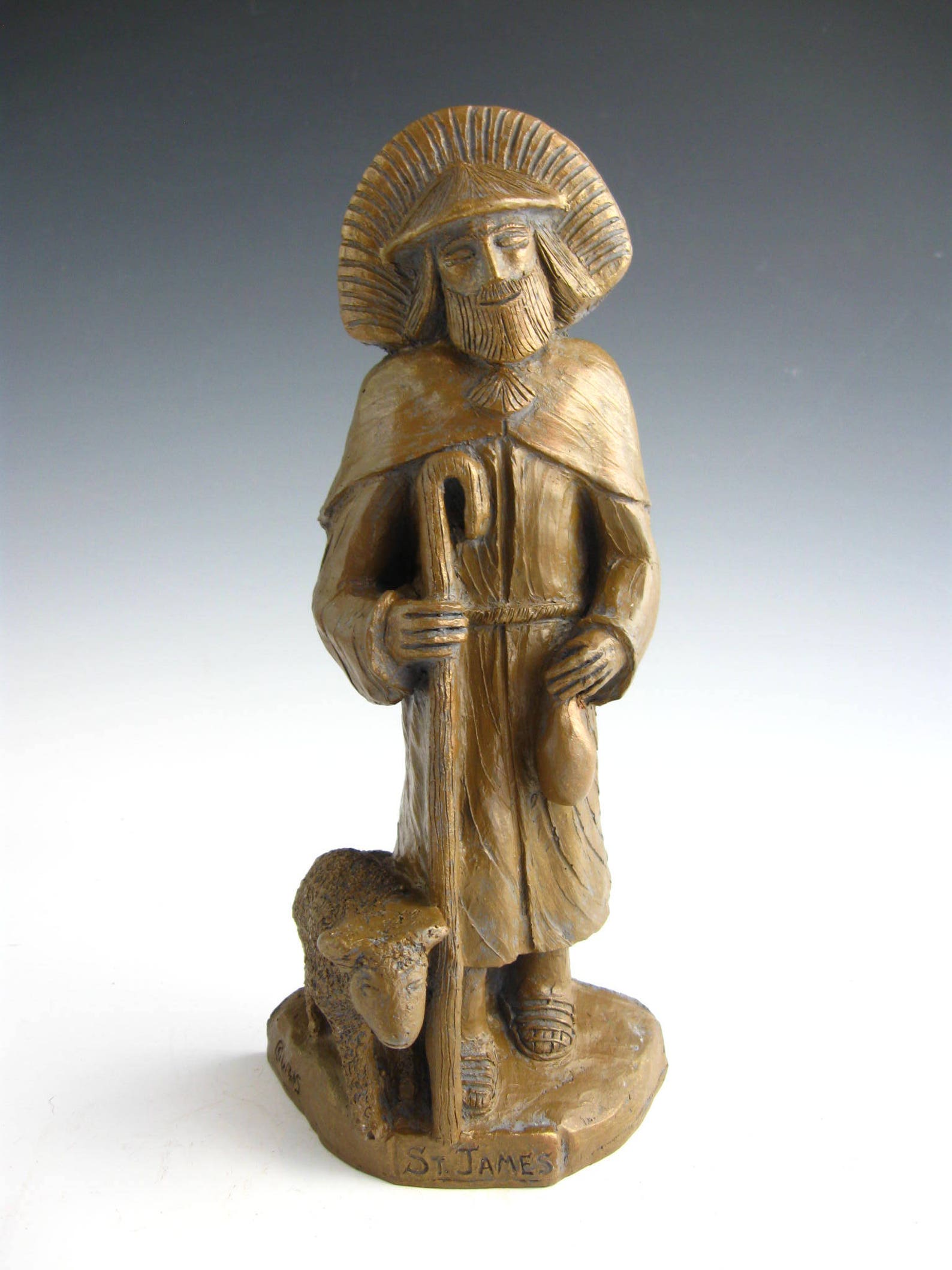 Handmade St. James Statue Patron Pilgrims Walkers Runners Etsy