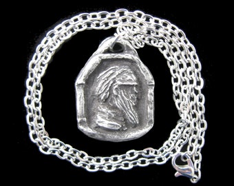 St. Maximilian Kolbe, Patron of Addicts, Those in Recovery, and Those Who Help Them, Handmade Medal on Chain