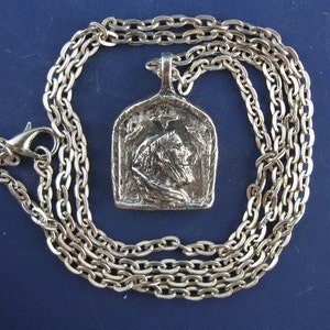 Handmade St Francis with Birds Medal with Chain