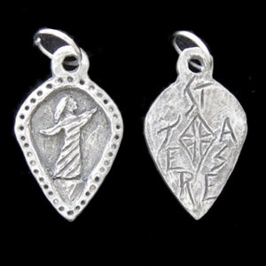 Sainte Thérèse d'Avila, patronne des danseurs, médaille faite main