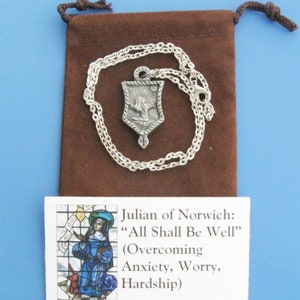 Julian of Norwich: All Shall Be Well Overcoming Anxiety, Worry, Hardship, Handmade Necklace image 5