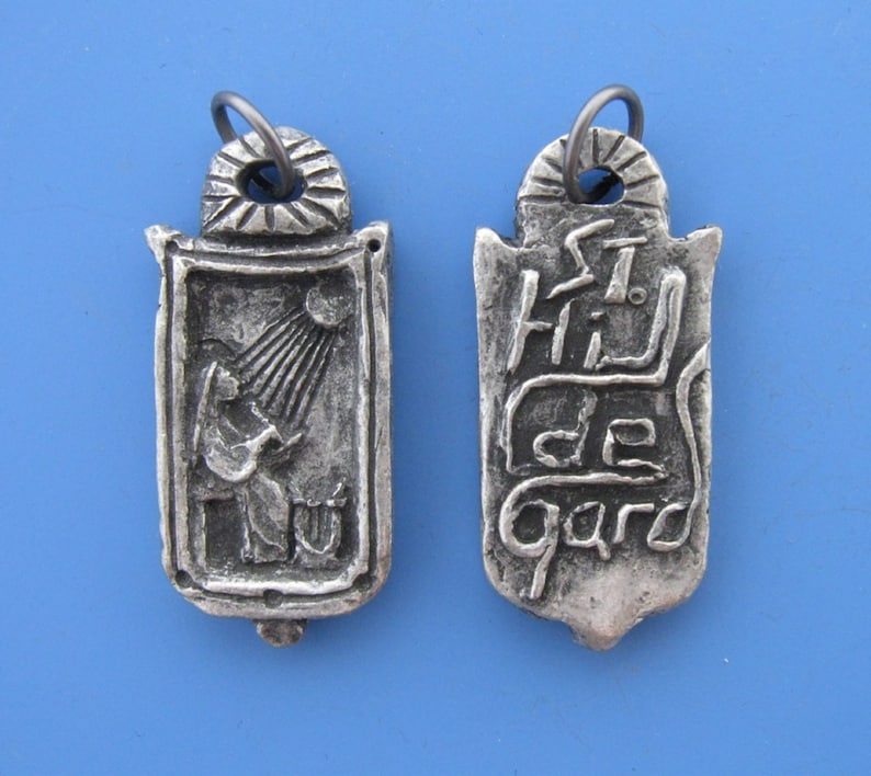 Hildegard of Bingen: Writers, Composers, Women Physicians; Handmade Pendant image 4