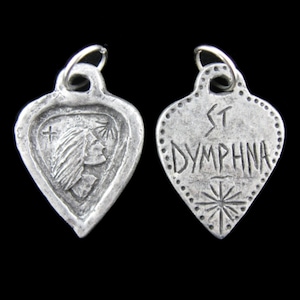 St. Dymphna: Against Anxiety, Stress, Worry, Handmade Medal