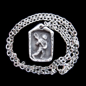 Patron of Lacrosse Players: St. Jean de Brébeuf, Handmade Medal on Chain