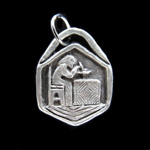 St. Eligius: Patron of Jewelers / Metalworkers; Handmade Medal