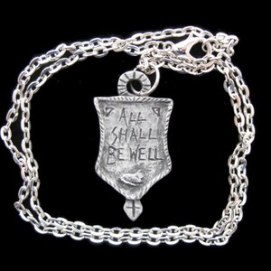 Julian of Norwich: All Shall Be Well Overcoming Anxiety, Worry, Hardship, Handmade Necklace image 3