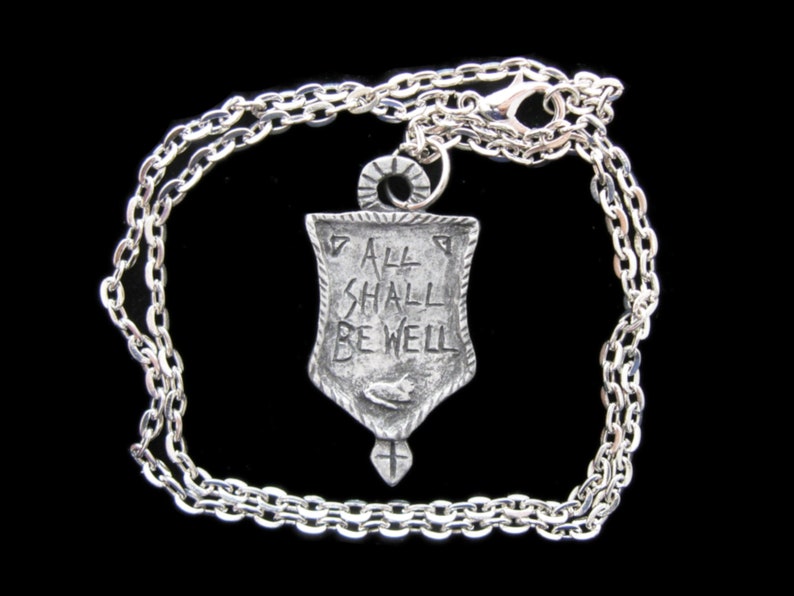 Julian of Norwich: All Shall Be Well Overcoming Anxiety, Worry, Hardship, Handmade Necklace image 3