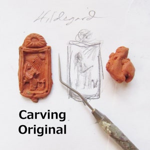 Hildegard of Bingen: Writers, Composers, Women Physicians; Handmade Pendant image 6