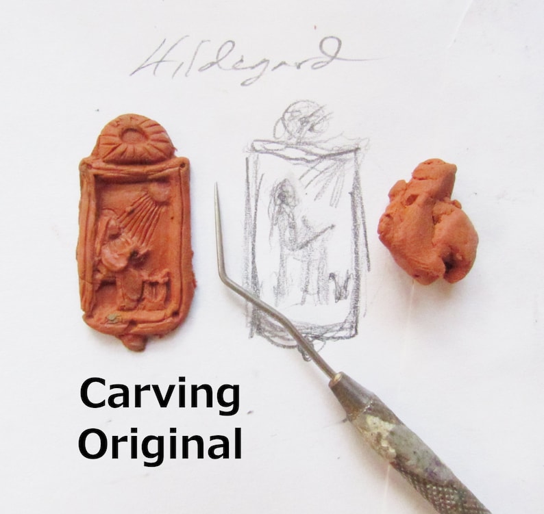 Hildegard of Bingen: Writers, Composers, Women Physicians; Handmade Pendant image 6