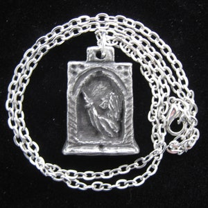 St. Monica, Patron of Mothers of Strong-Willed  (and Occasionally Difficult) Children, Handmade Medal on Chain