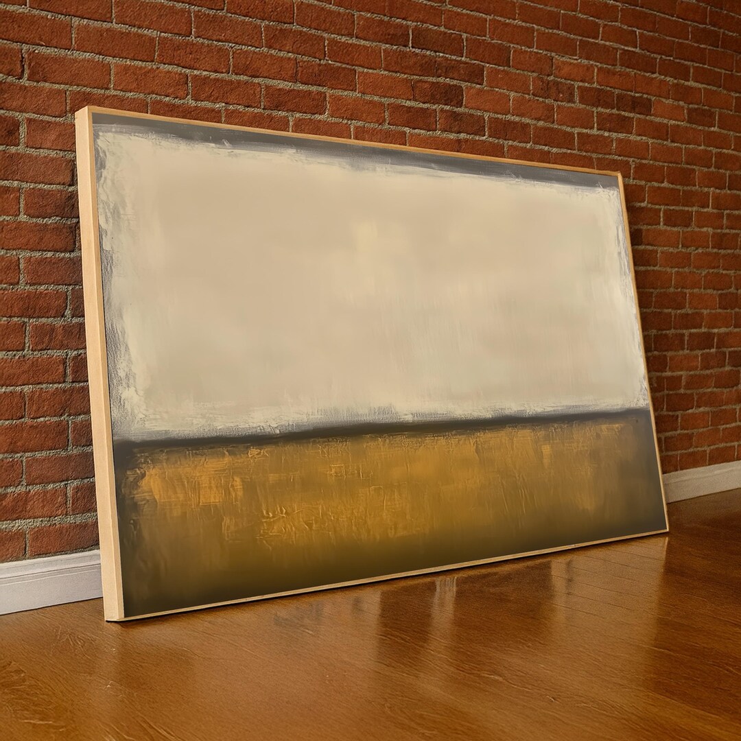 Mark Rothko Netural Mark Rothko Abstract Canvas, Modern Color Field Painting, Minimalist ...