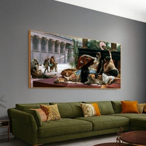 Alexandre Cabanel Cleopatra testar gifterna Canvastavla – Dramatiskt orientalistiskt mästerverk Väggkonstdekor för hemmet, klassisk konstgåva