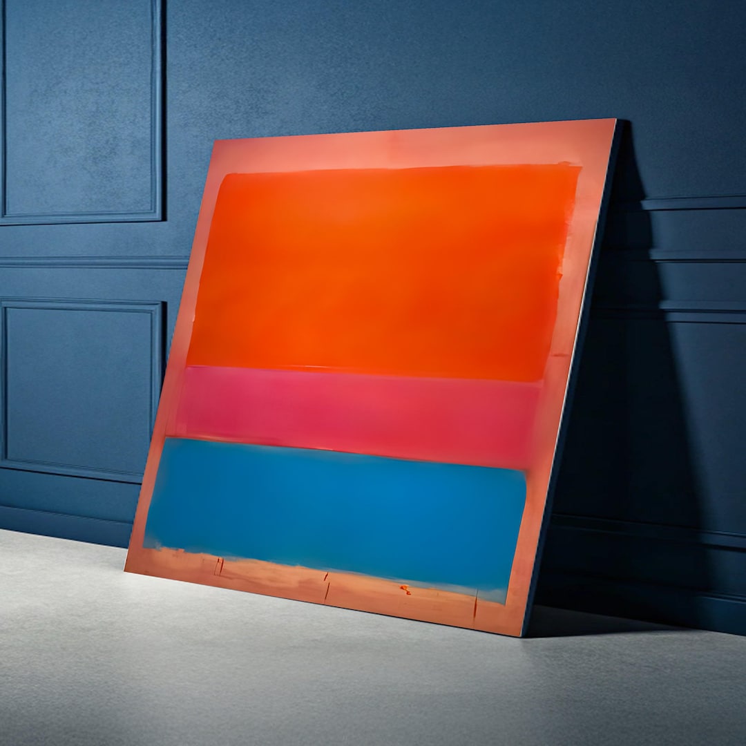 Colorblock Mark Rothko Mark Rothko Vibrant Color Block Canvas Wall Art, Modern Painting ...