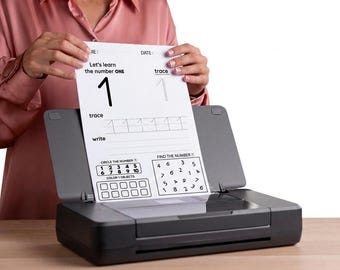 Number Tracing 1-10 Worksheets | Preschool Curriculum & Math Practice | Pre K Kindergarten Printable