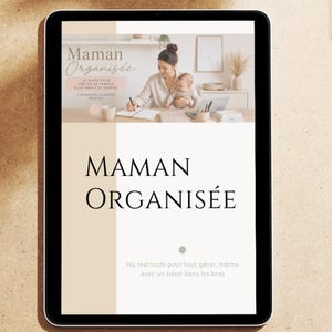 Ebook Organisation Maman | Anleitung PDF für Jeune Maman | Lade Mentales | Routine Bébé | Planung Maison | Organisation Familiale