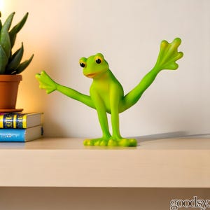 Yoga Frog Statue, Funny Meditating Frog Figurine, Unique Gift for Yoga Lovers, Whimsical Zen Decor, Creative Home Gift, Meditation Sculpture