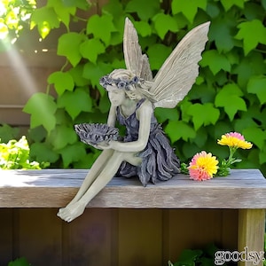 Bduttlefish Sitting Fairy Garden Ornament,Garden Figures