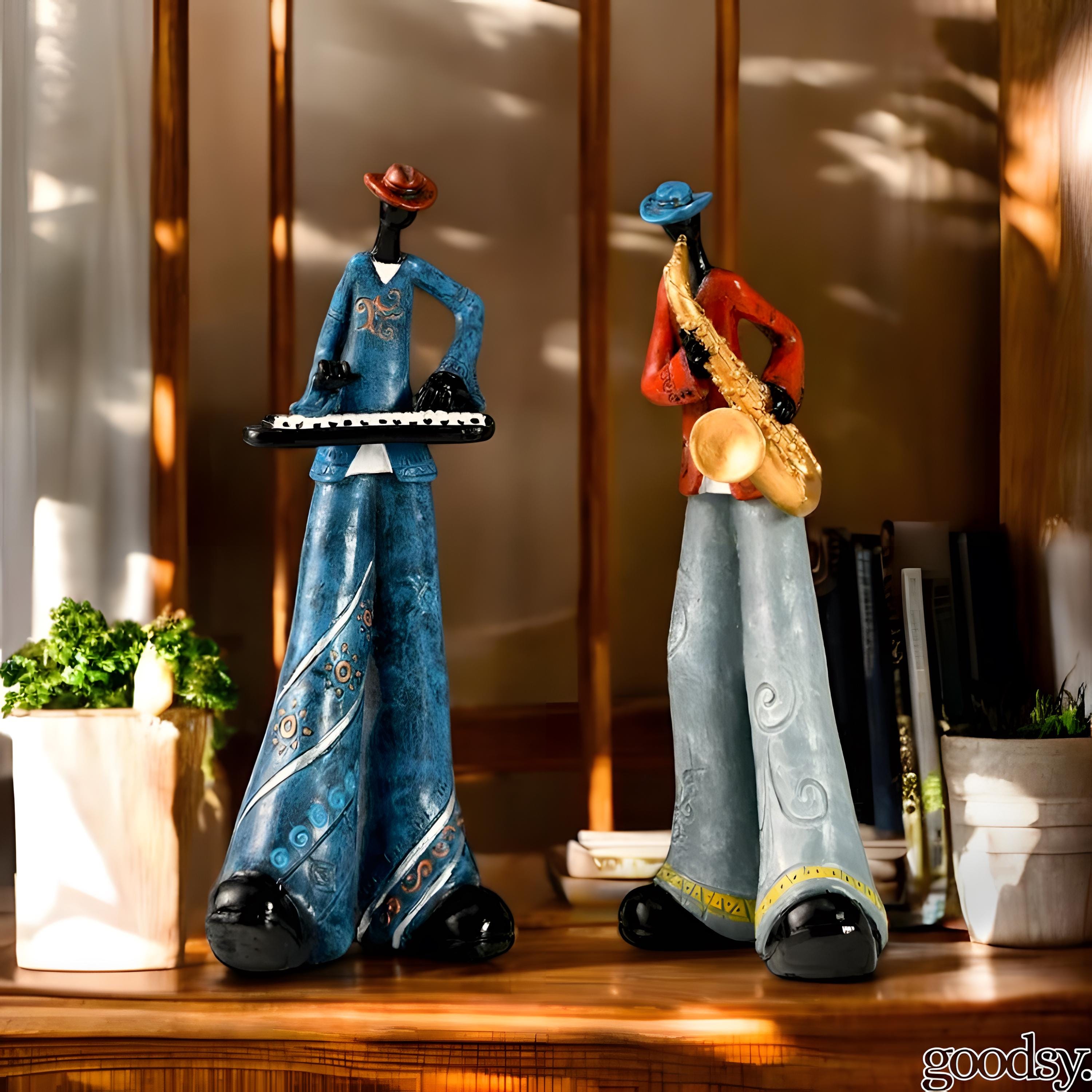 オブジェ 置物 インテリア ジャズバー JAZZ アームストロング他 3体 オブジェ 置物 インテリア ジャズバー JAZZ アームストロング他 3体