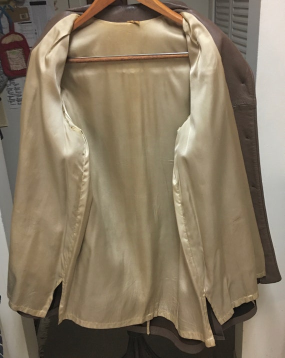 1960s Petite Deerskin Leather Coat - image 3