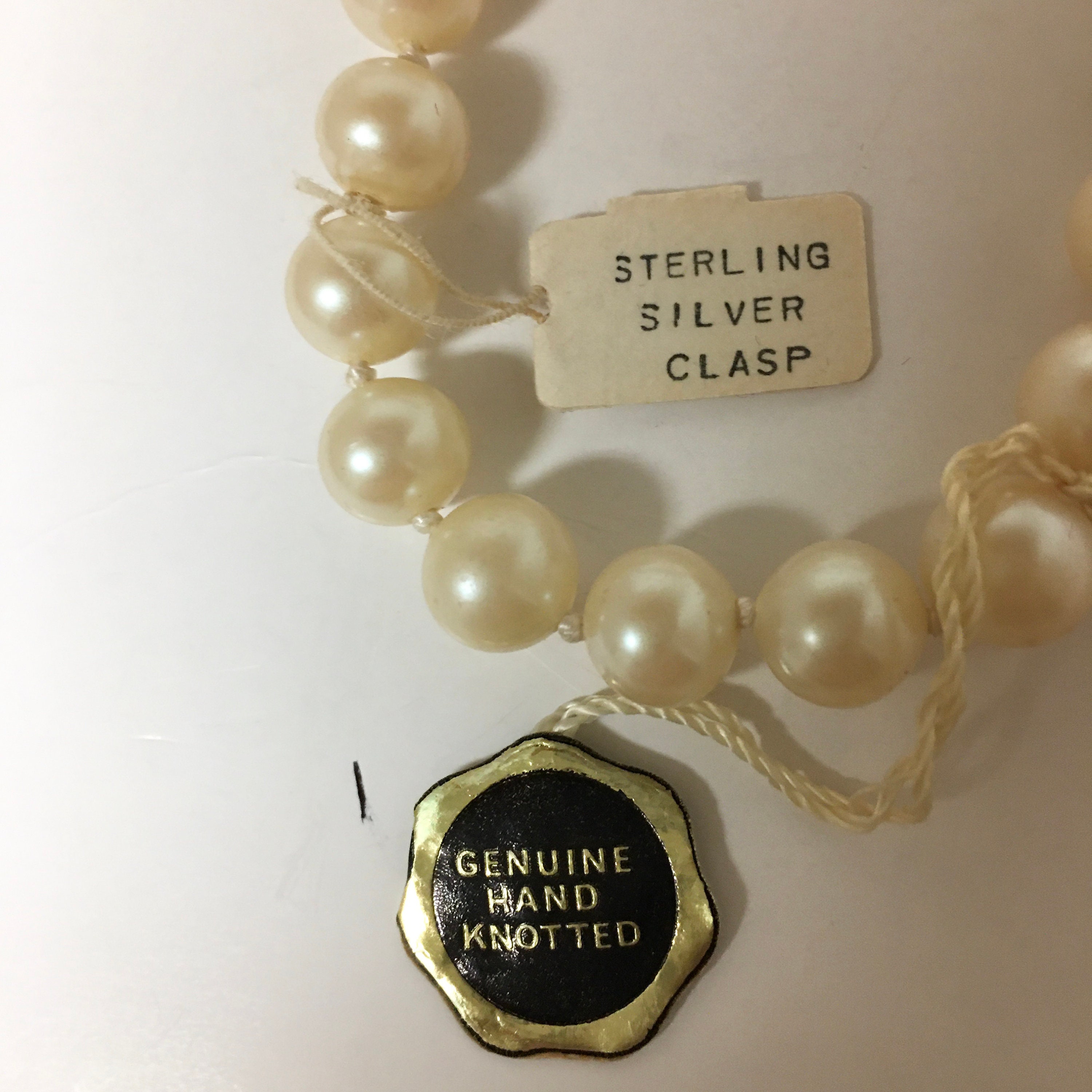 Pearls Sterling Silver Clasp Etsy