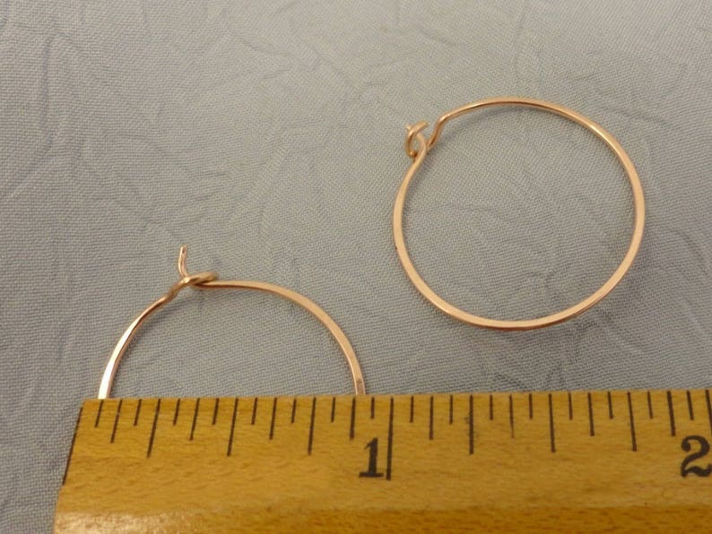 A Set of Rose Gold Filled Hoops image 3