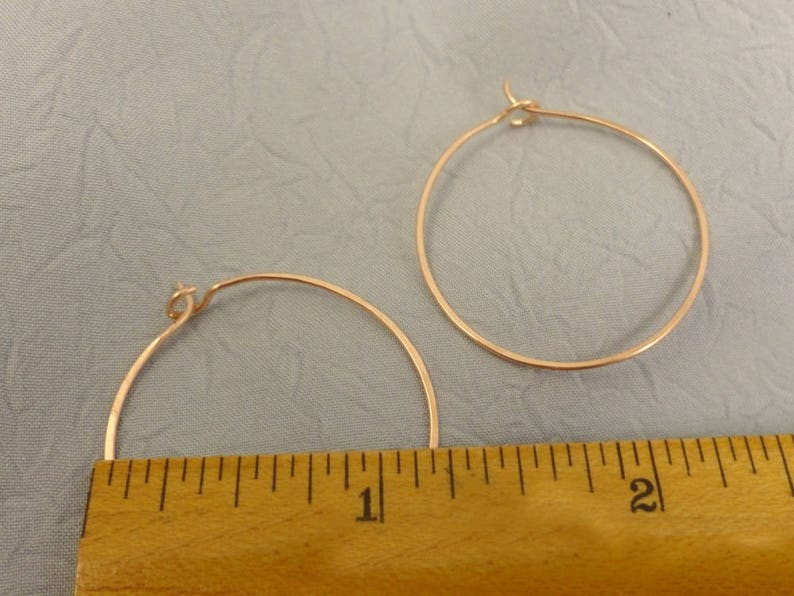 A Set of Rose Gold Filled Hoops image 4