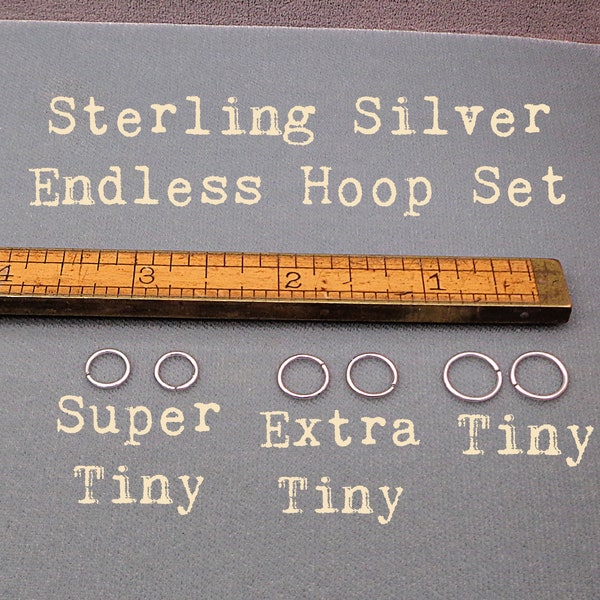 Set of Sterling Silver Endless Hoops