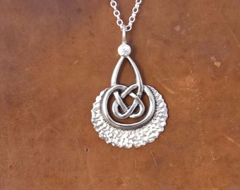 currently unavailable ~please do not order~handmade sterling silver celtic necklace, pendant, scottish