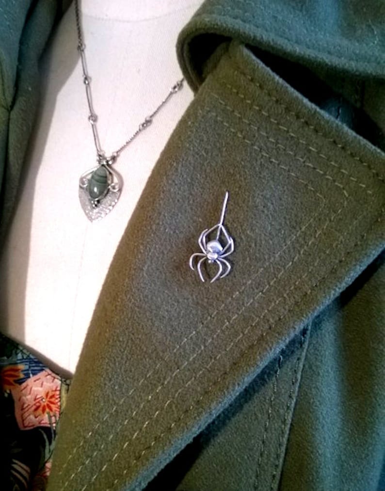 brooch handmade sterling silver pin scottish legend robert the bruce/'s spider