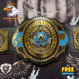 INTERCONTINENTAL WRESTLING CHAMPIONSHIP Custom Replica Title Belt 2MM/4MM Brass/Zinc