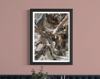 Botanic printable wall decor, minimalist wall art digital download for bedroom or living room, nature lover gift for her, plant jpg print