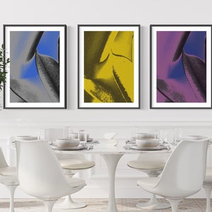 Set of 3 minimalist wall art digital download, printable trendy wall decor for living room, nature lover gift for her, plant jpg print