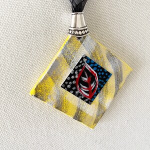 Yellow statement necklace for her, nature lover gift, for friend, funky yellow necklace, eclectic jewelry