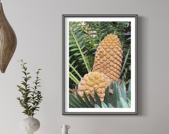 Botanical Print: Minimalist Green Foliage Wall Art (Digital Download)
