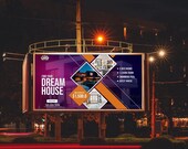 Real Estate Flyer Template | Dream House PSD Poster | Modern Property Ad Design for Agents